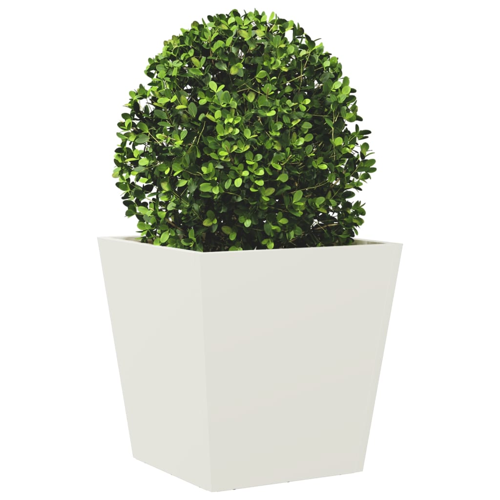 plantekrukke 40x40x40 cm stål hvid