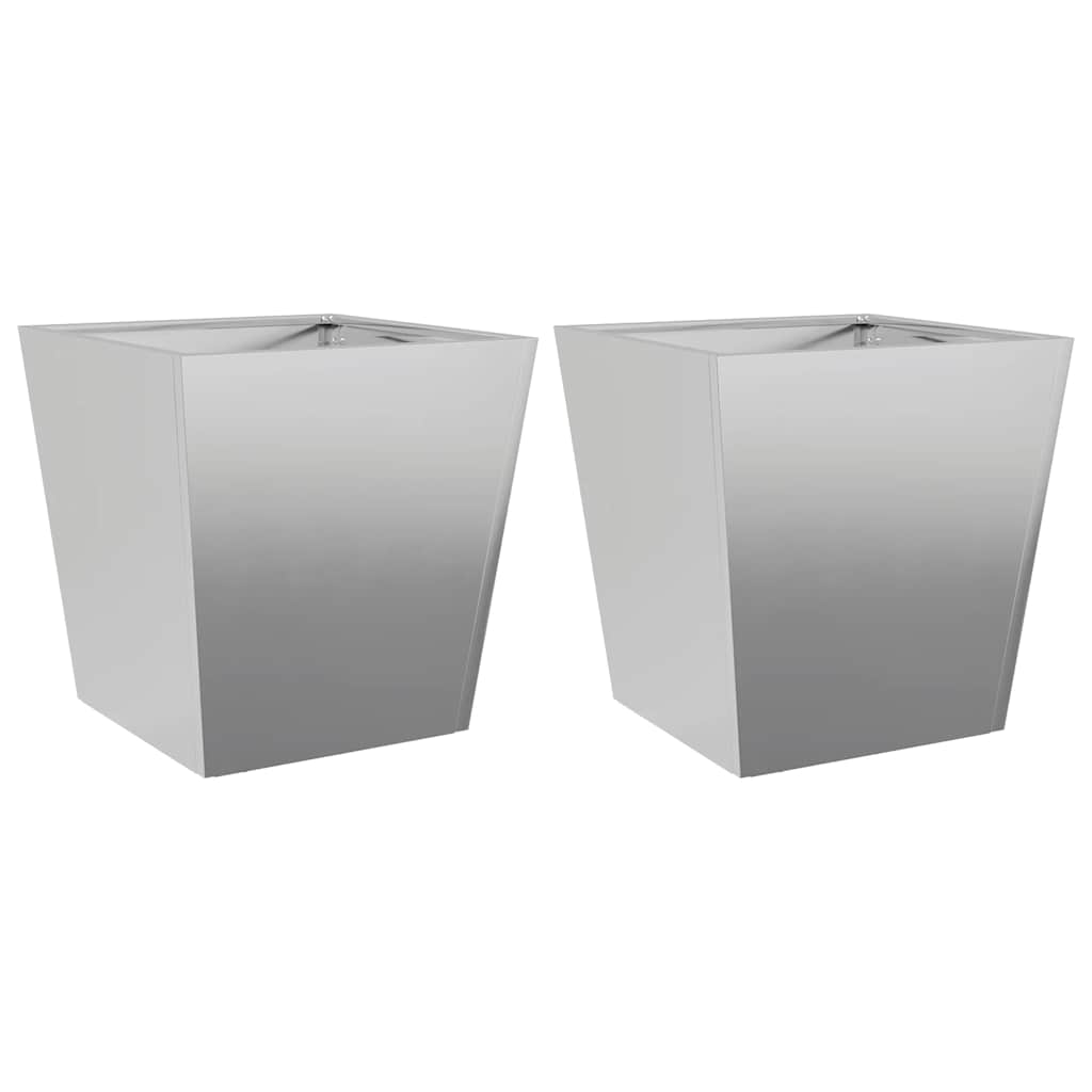 plantekrukker 2 stk. 40x40x40 cm galvaniseret stål