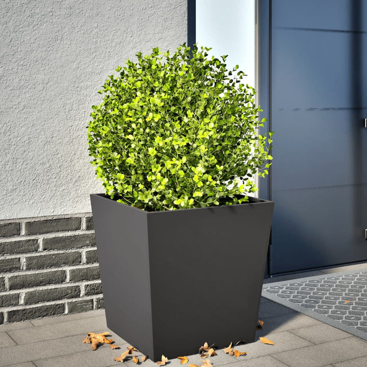 plantekrukke 50x50x50 cm stål sort