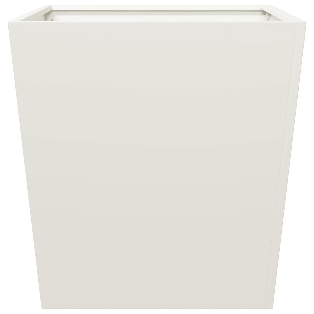plantekrukke 50x50x50 cm stål hvid