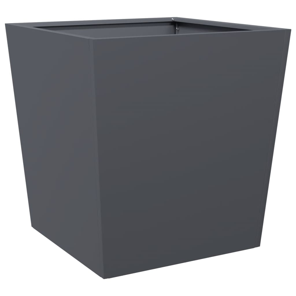 plantekrukke 50x50x50 cm stål hvid