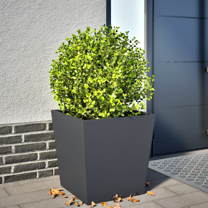 plantekrukke 50x50x50 cm stål hvid