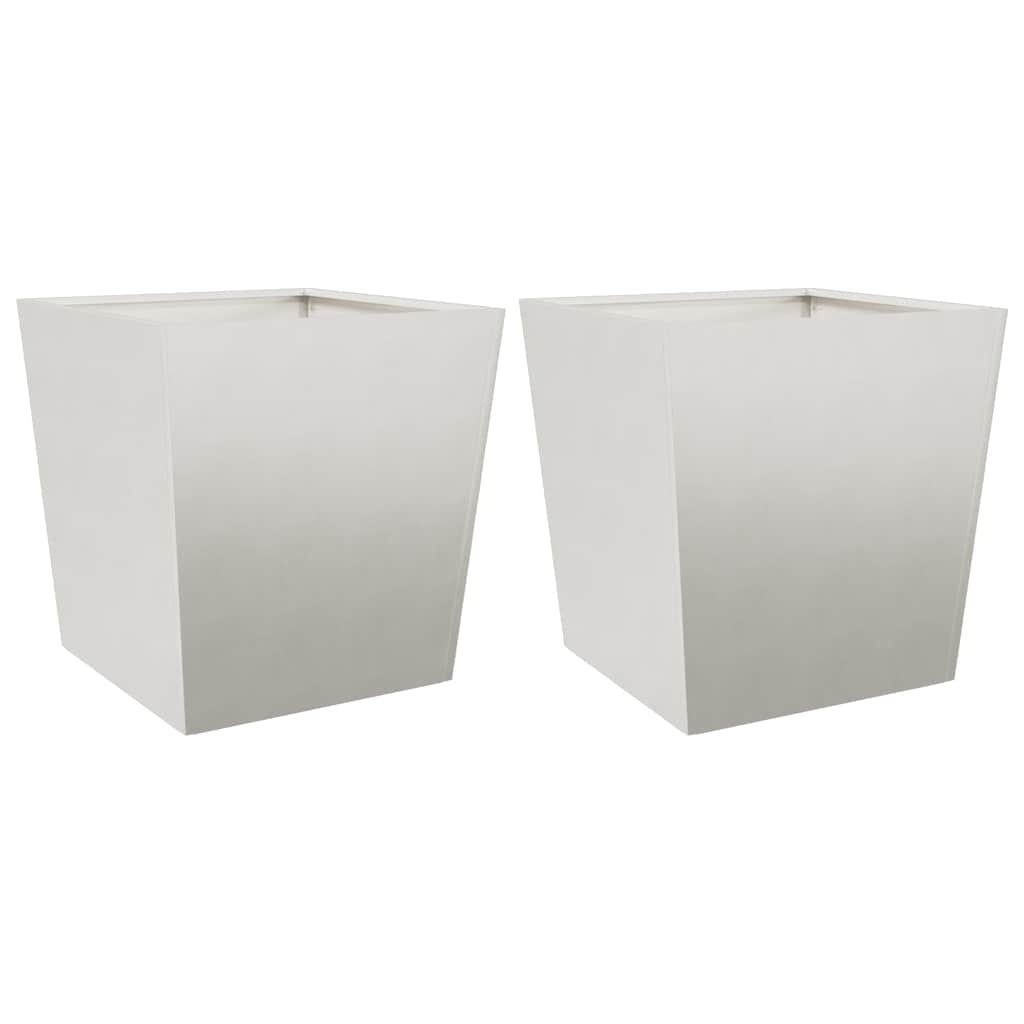 plantekasser 2 stk. 50x50x50 cm rustfrit stål