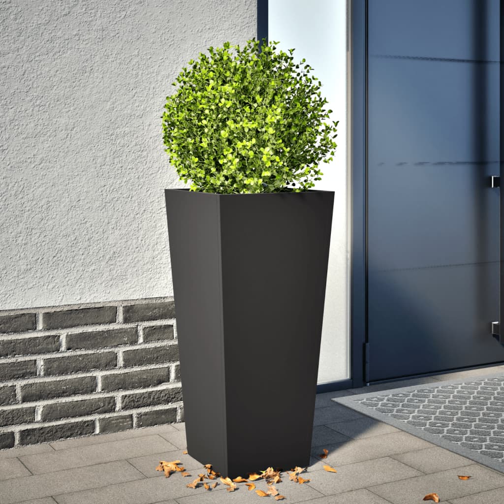 plantekrukke 35x35x75 cm stål sort