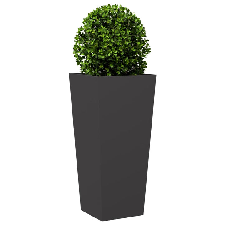 plantekrukker 2 stk. 35x35x75 cm stål sort