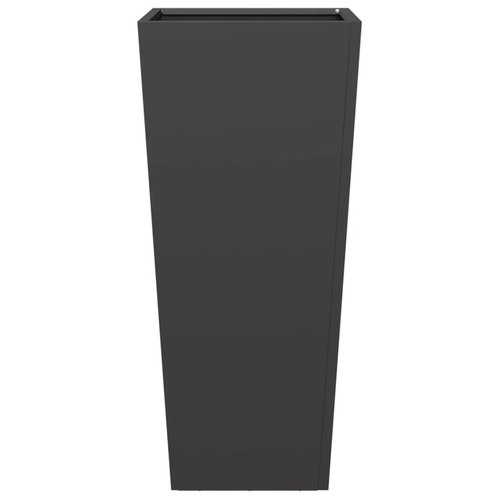 plantekrukker 2 stk. 35x35x75 cm stål sort