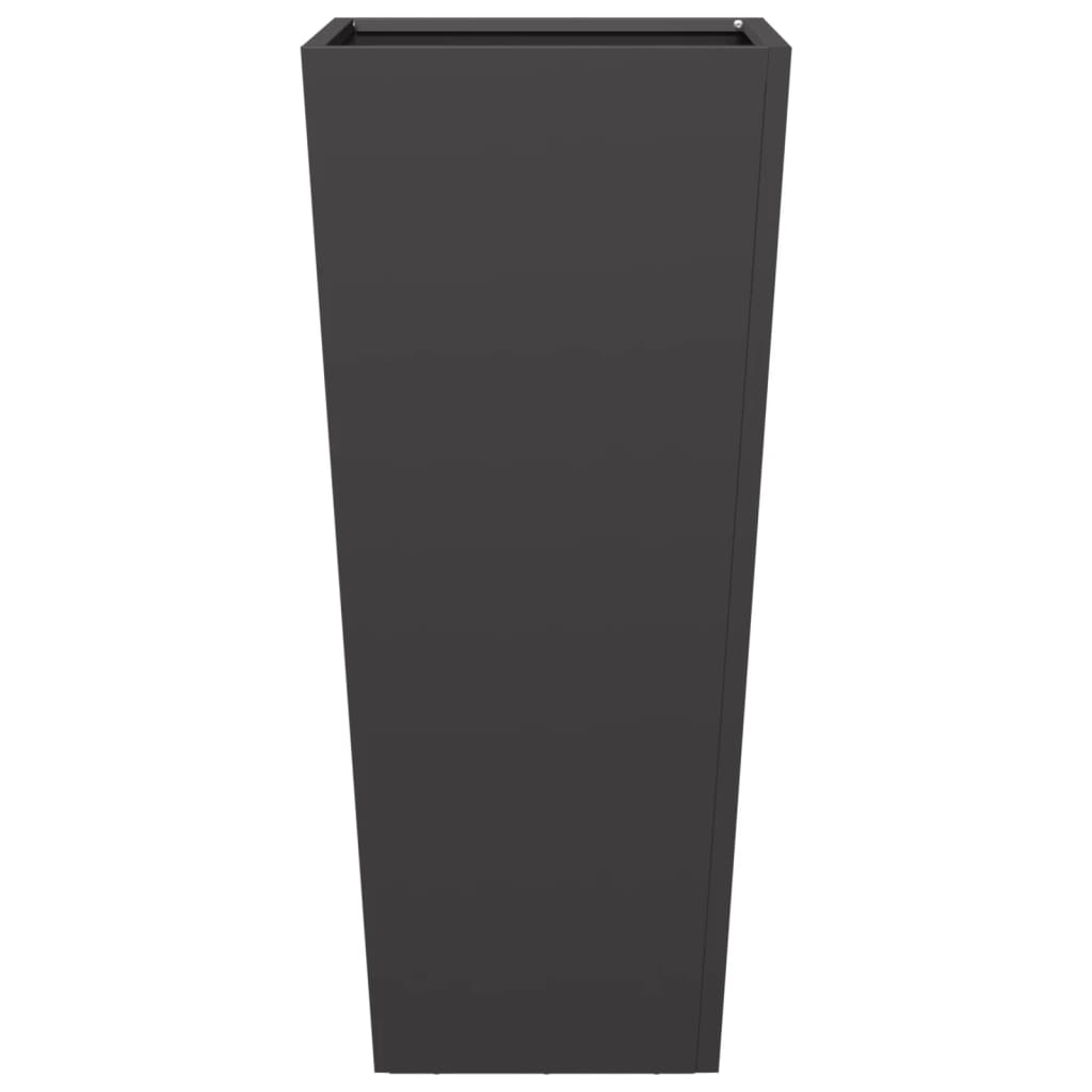 plantekrukker 2 stk. 35x35x75 cm stål sort
