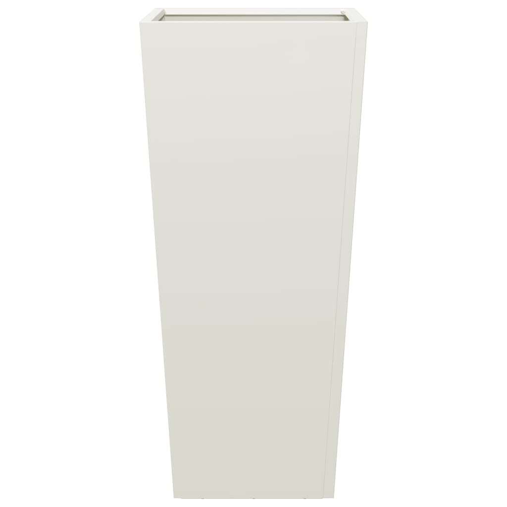 plantekrukker 2 stk. 35x35x75 cm stål hvid