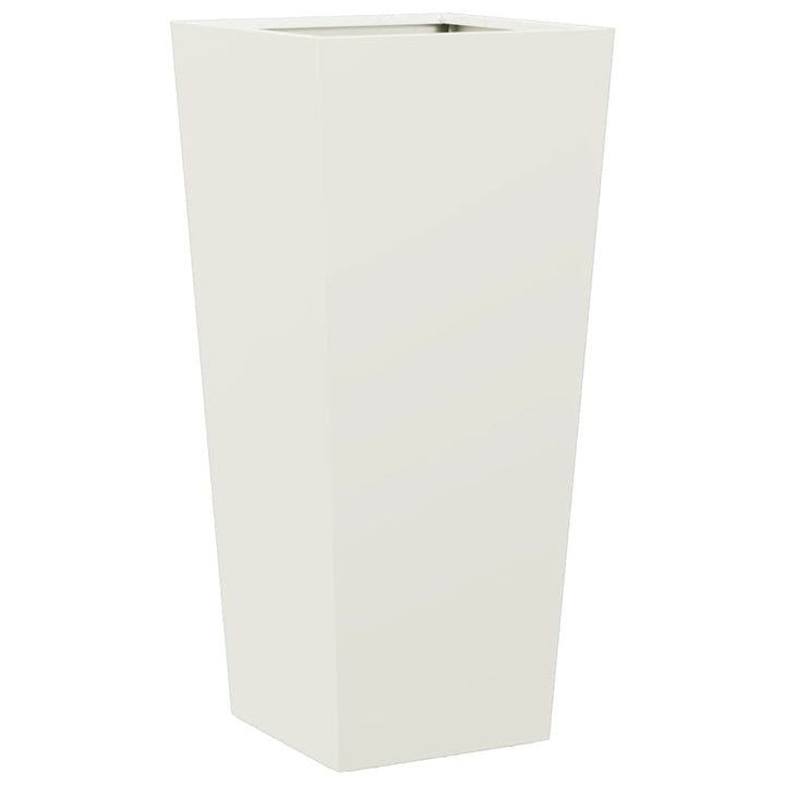 plantekrukker 2 stk. 35x35x75 cm stål hvid