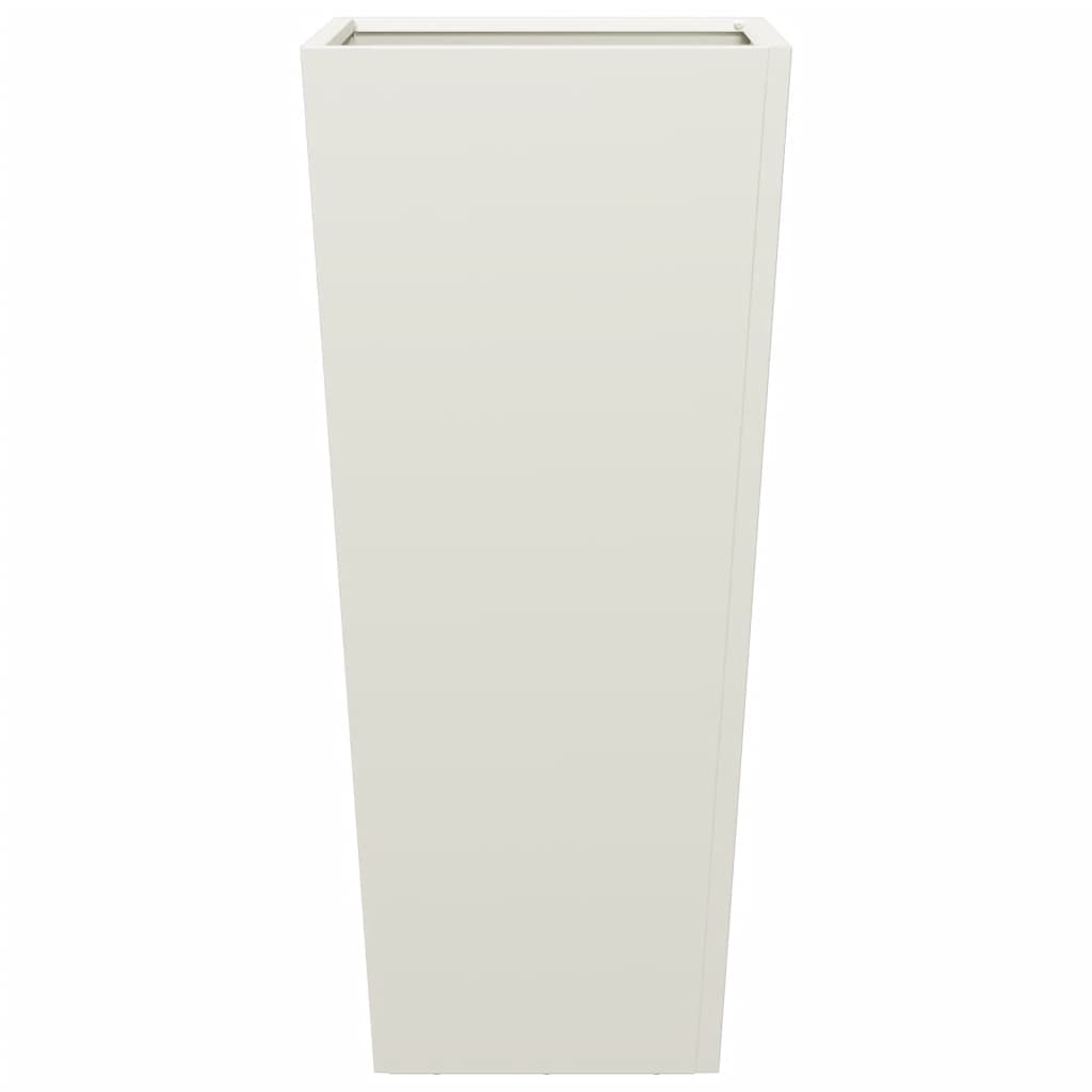plantekrukker 2 stk. 35x35x75 cm stål hvid