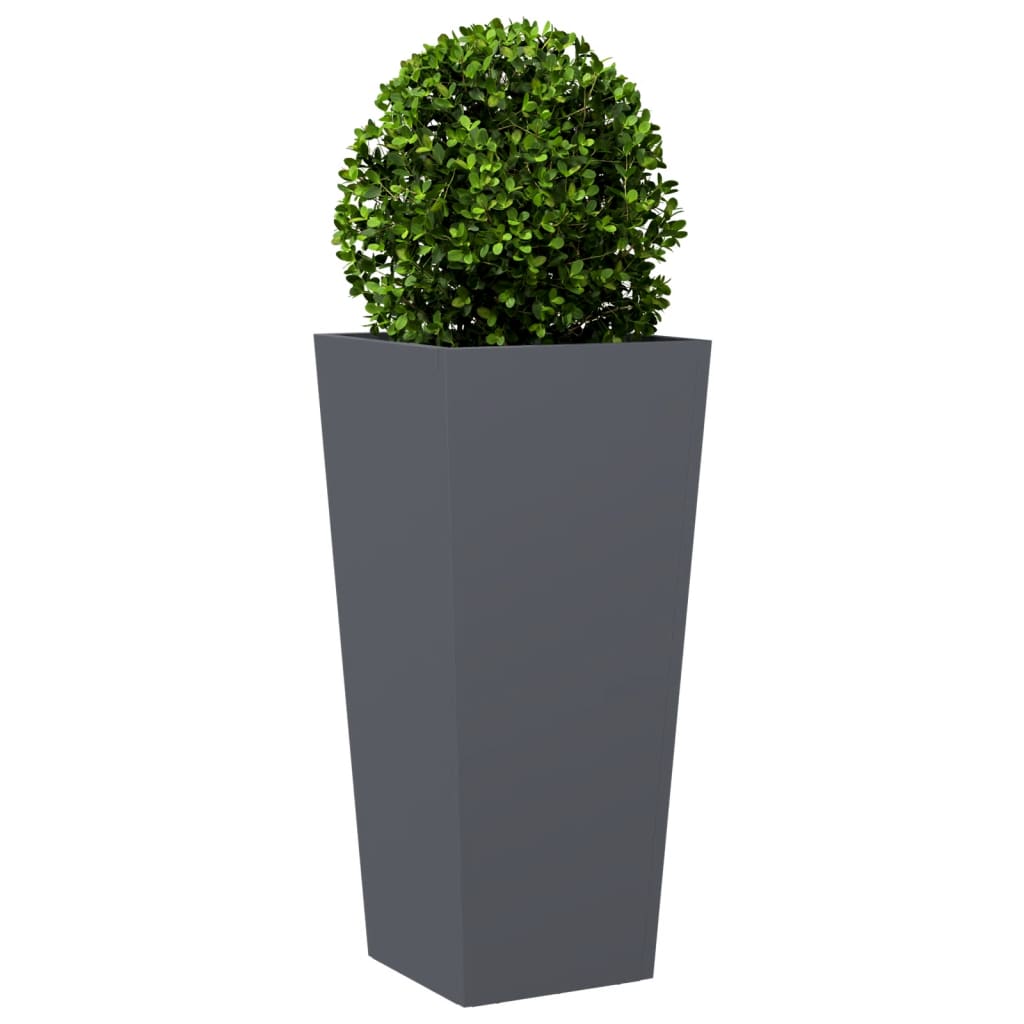 plantekrukke 35x35x75 cm stål antracitgrå
