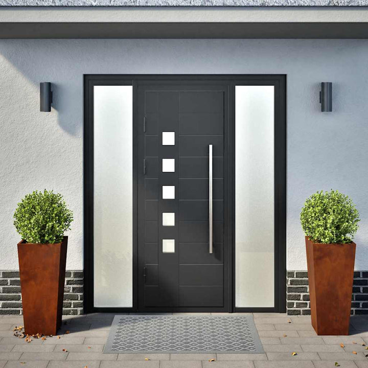 Havekrukker 2 stk 35x35x75 cm Forvitringsstål