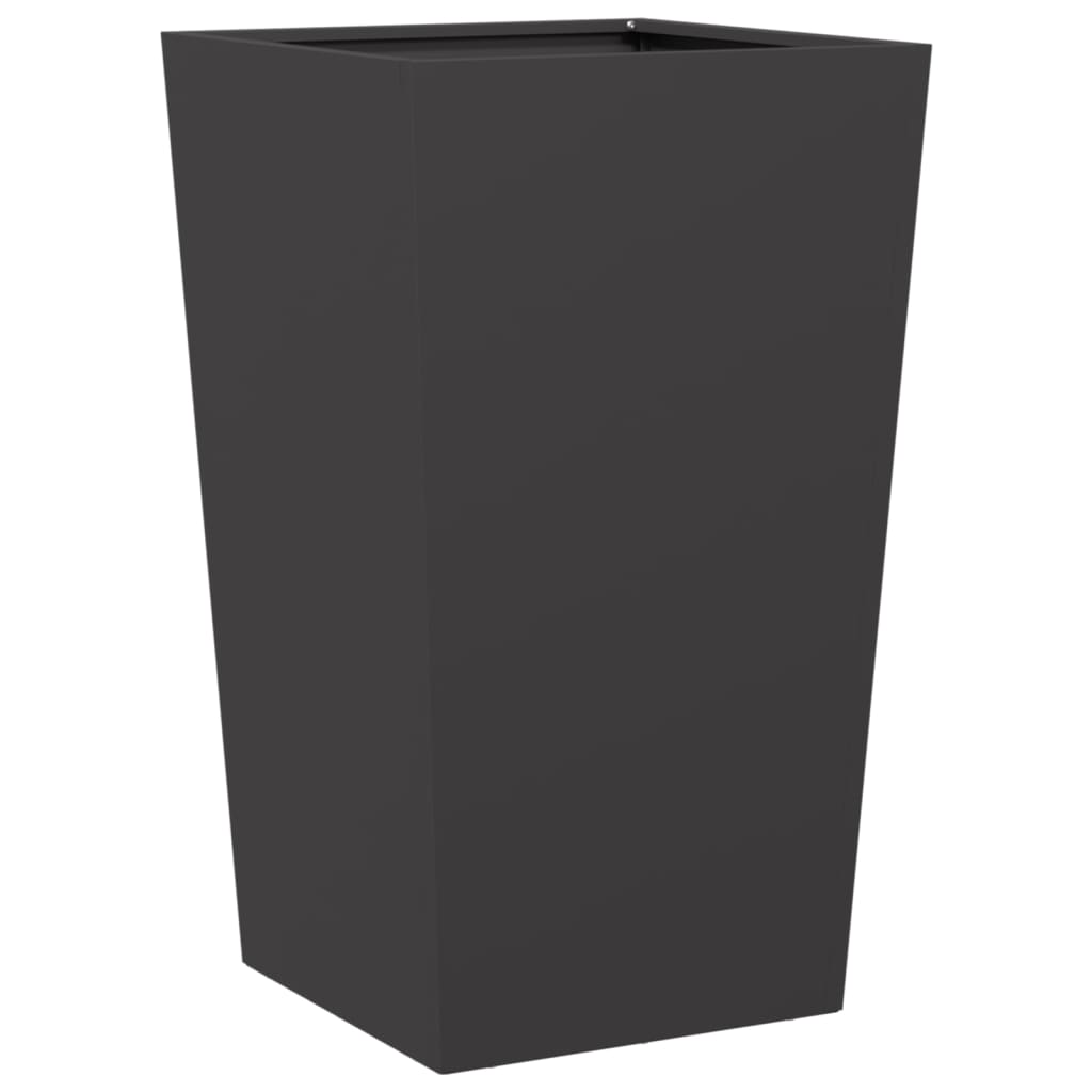 plantekrukke 45x45x75 cm stål sort