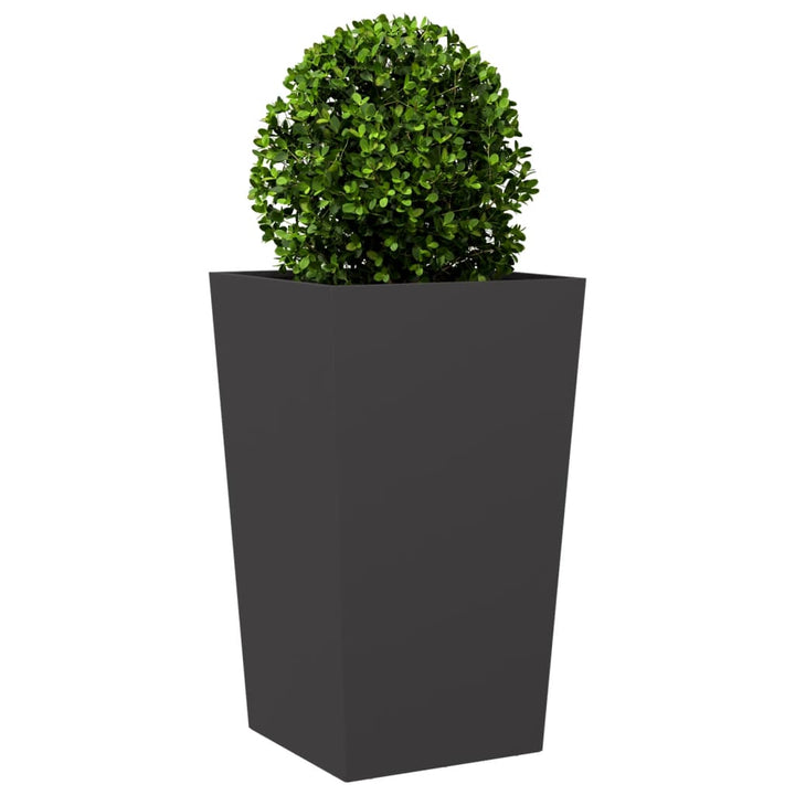 plantekrukker 2 stk. 45x45x75 cm stål sort