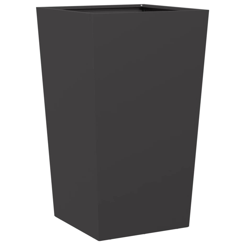 plantekrukker 2 stk. 45x45x75 cm stål sort