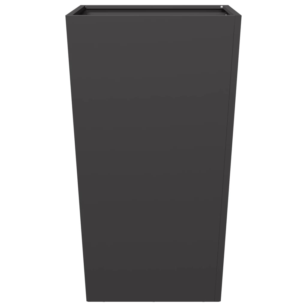 plantekrukker 2 stk. 45x45x75 cm stål sort