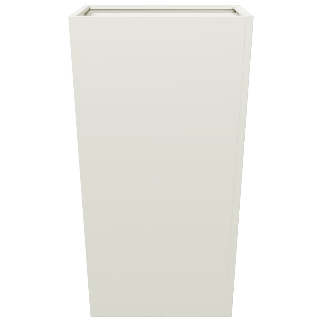 plantekrukker 2 stk. 45x45x75 cm stål hvid