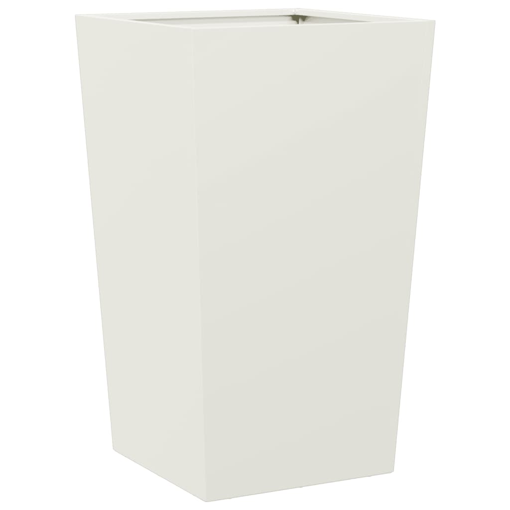 plantekrukker 2 stk. 45x45x75 cm stål hvid