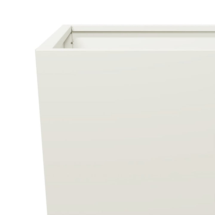 plantekrukker 2 stk. 45x45x75 cm stål hvid
