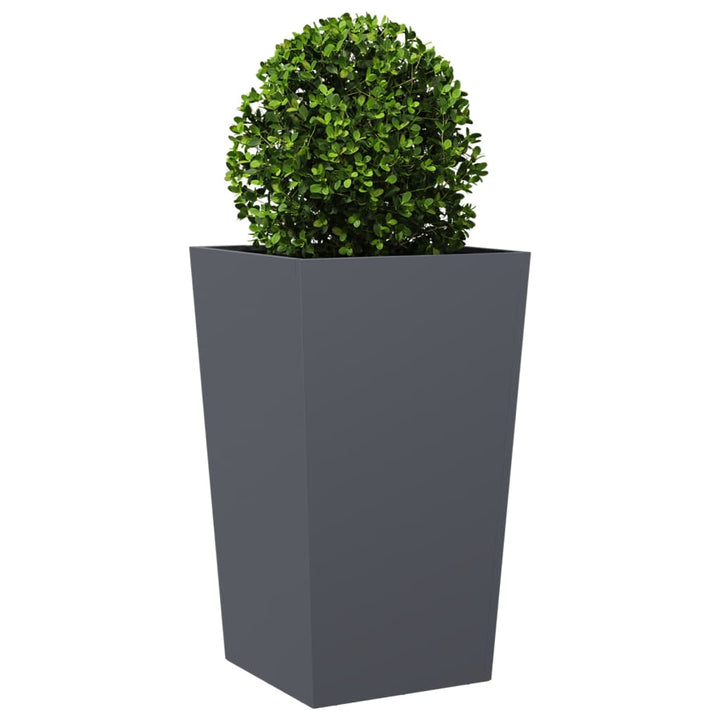 plantekrukke 45x45x75 cm stål antracitgrå