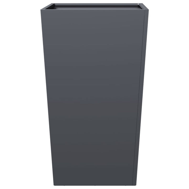 plantekrukker 2 stk. 45x45x75 cm stål antracitgrå