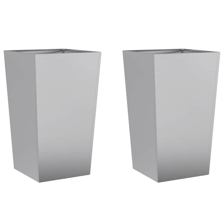 plantekrukker 2 stk. 45x45x75 cm galvaniseret stål