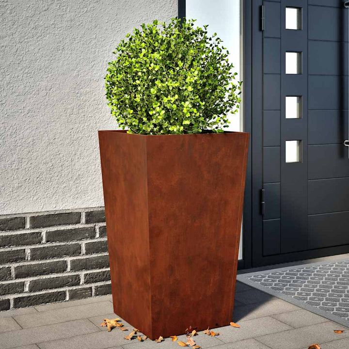 Havekrukker 2 stk 45x45x75 cm Forvitringsstål
