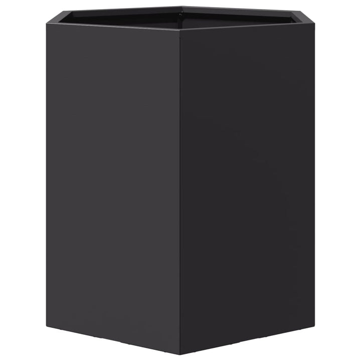 Havekrukker 2 stk. 46x40x45 cm sekskantet stål sort