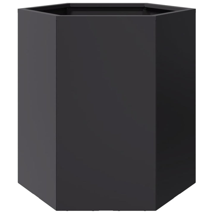 Havekrukker 2 stk. 46x40x45 cm sekskantet stål sort