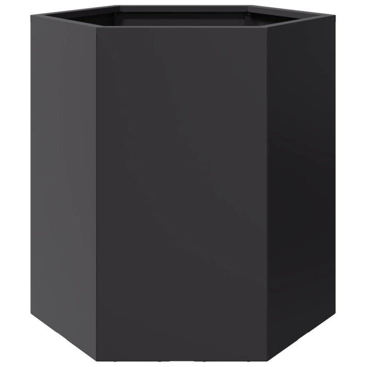 Havekrukker 2 stk. 46x40x45 cm sekskantet stål sort