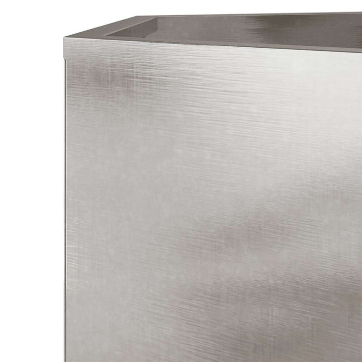 Havekrukker 2 stk 46x40x45 cm sekskantet rustfrit stål sort