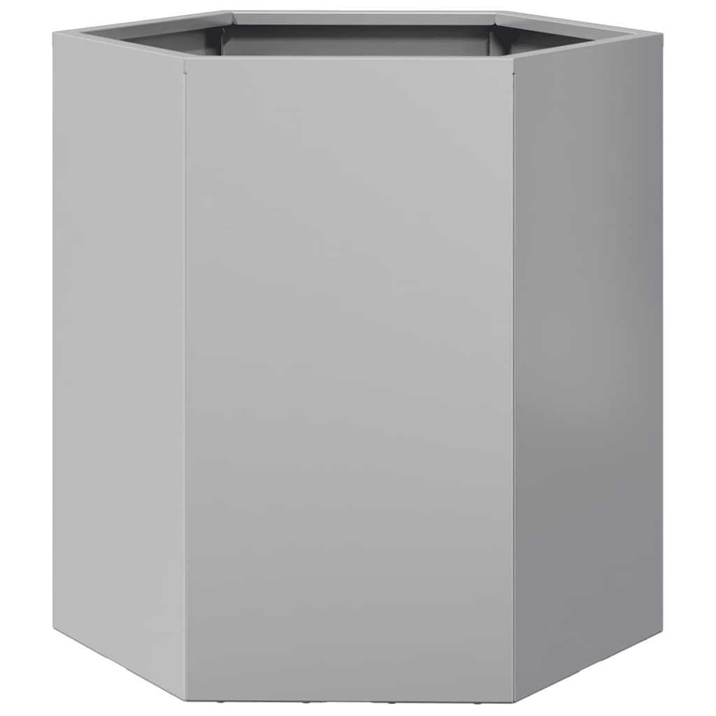 Havekrukker 2 stk 46x40x45cm sekskantet galvaniseret stål sort
