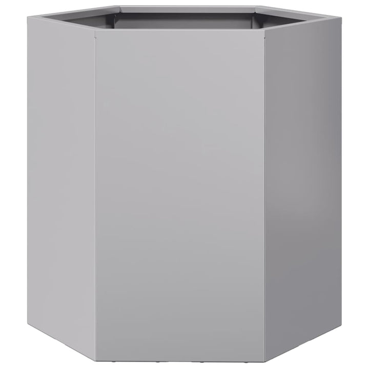 Havekrukker 2 stk 46x40x45cm sekskantet galvaniseret stål sort