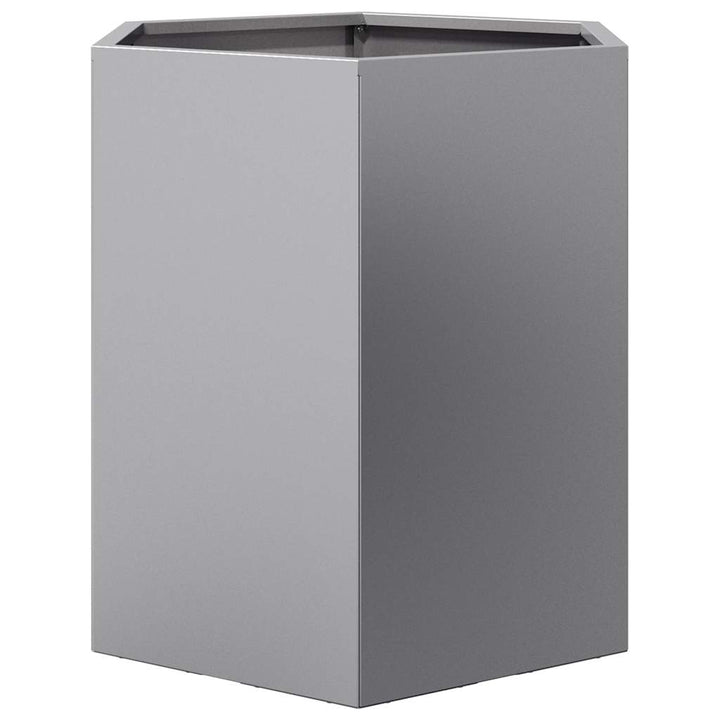 Havekrukker 2 stk 46x40x45cm sekskantet galvaniseret stål sort