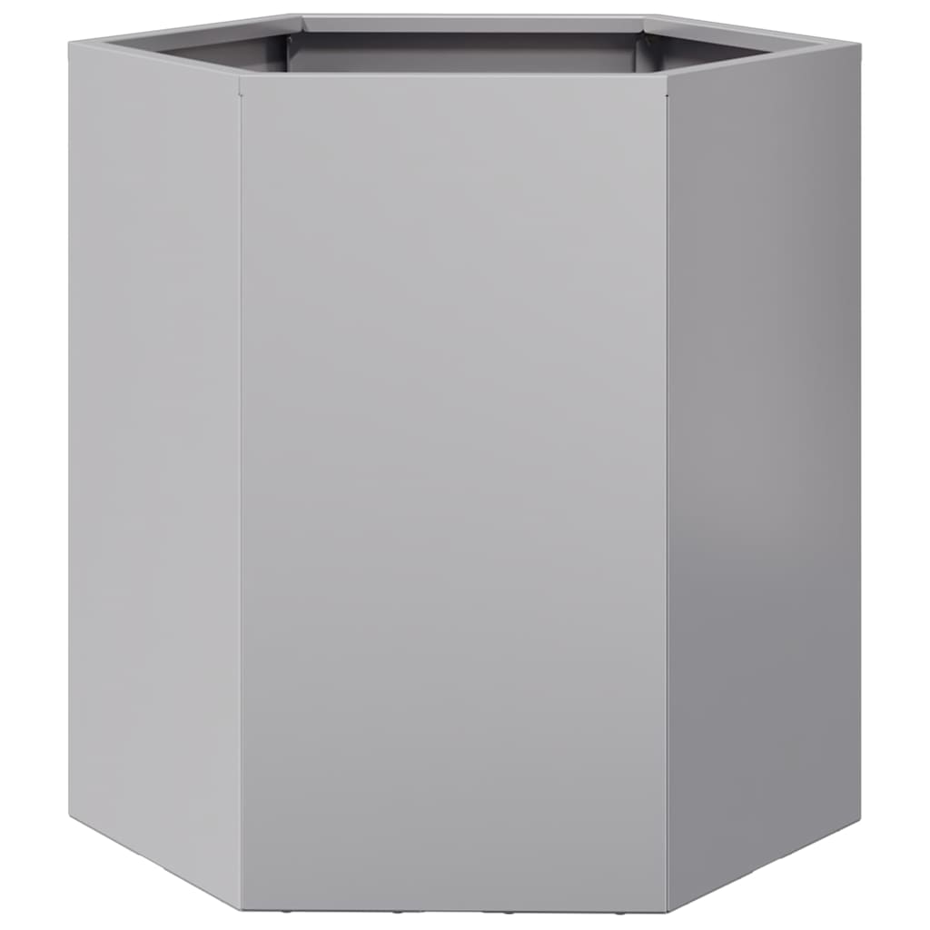 Havekrukker 2 stk 46x40x45cm sekskantet galvaniseret stål sort