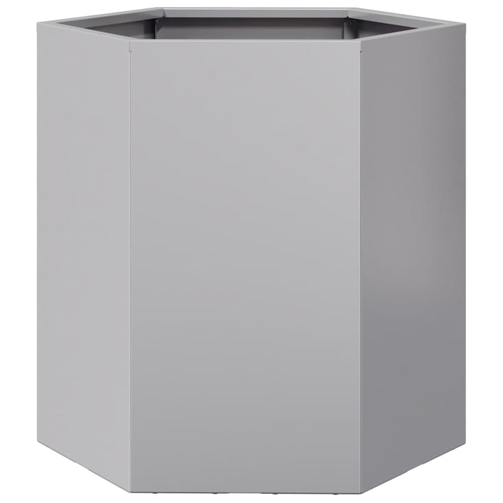 Havekrukker 2 stk 46x40x45cm sekskantet galvaniseret stål sort