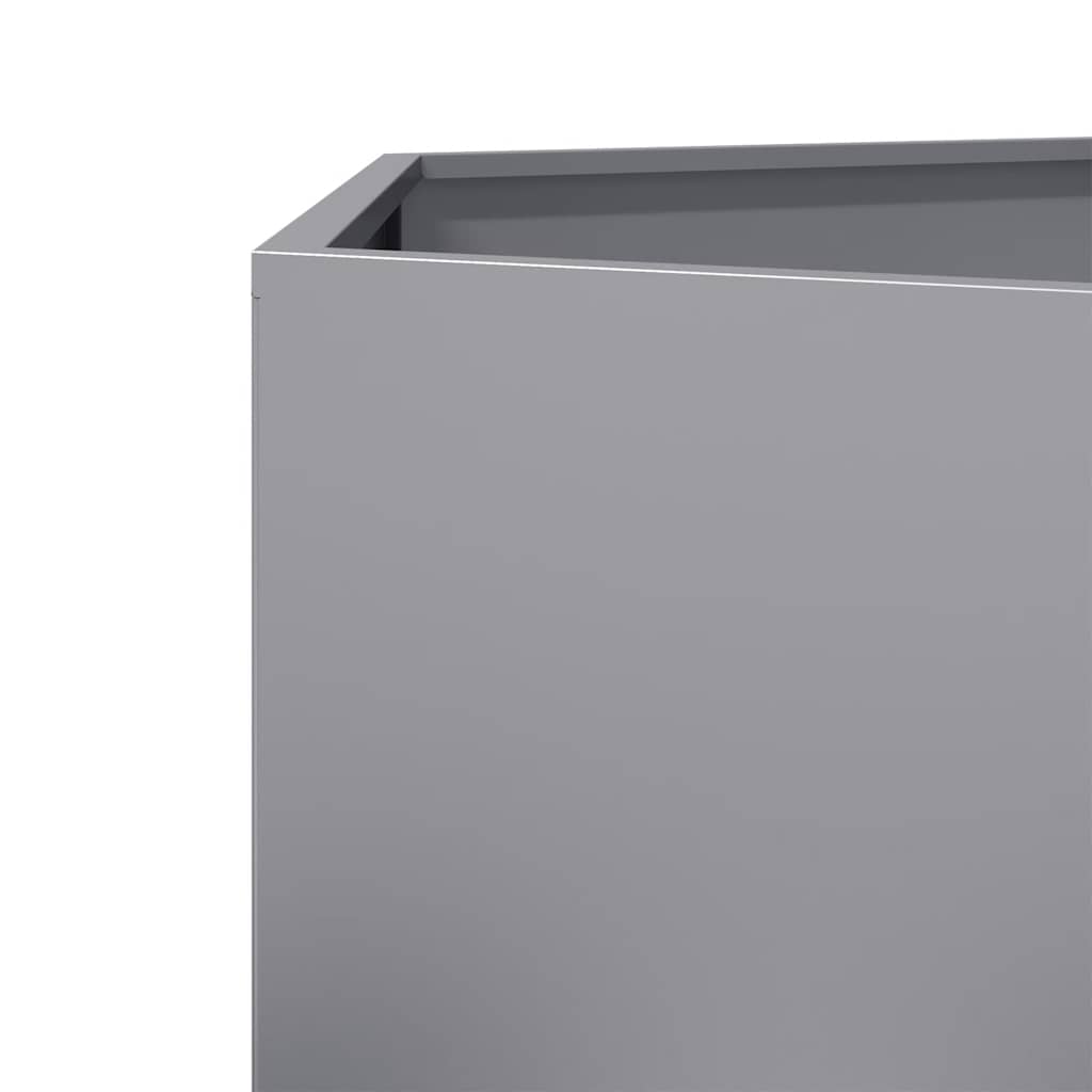 Havekrukker 2 stk 46x40x45cm sekskantet galvaniseret stål sort