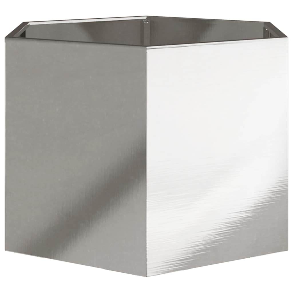 plantekrukke 69x60x45 cm sekskantet rustfrit stål