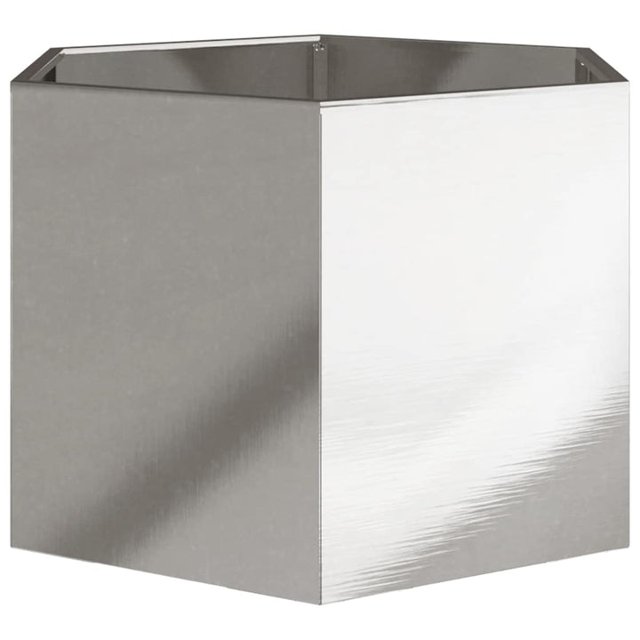 plantekrukke 69x60x45 cm sekskantet rustfrit stål