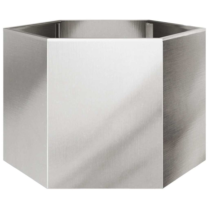 plantekrukke 69x60x45 cm sekskantet rustfrit stål
