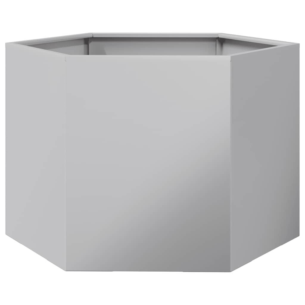 plantekasse 69x60x45 cm sekskantet galvaniseret stål