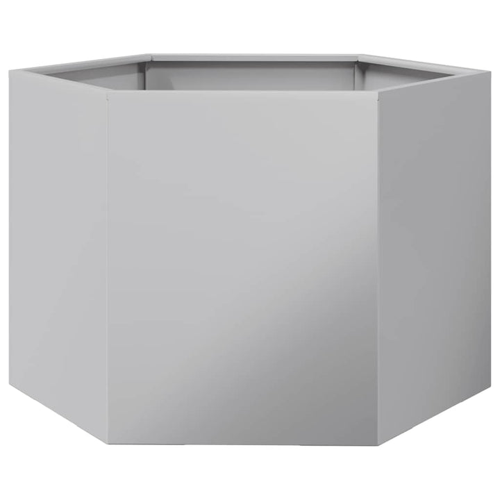 plantekasse 69x60x45 cm sekskantet galvaniseret stål