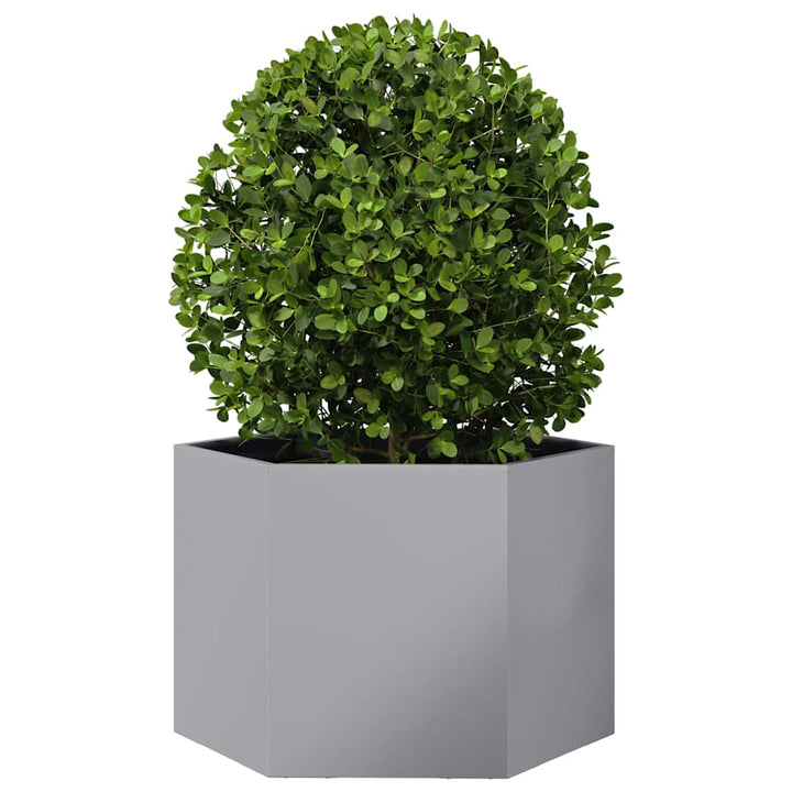 plantekasse 69x60x45 cm sekskantet galvaniseret stål