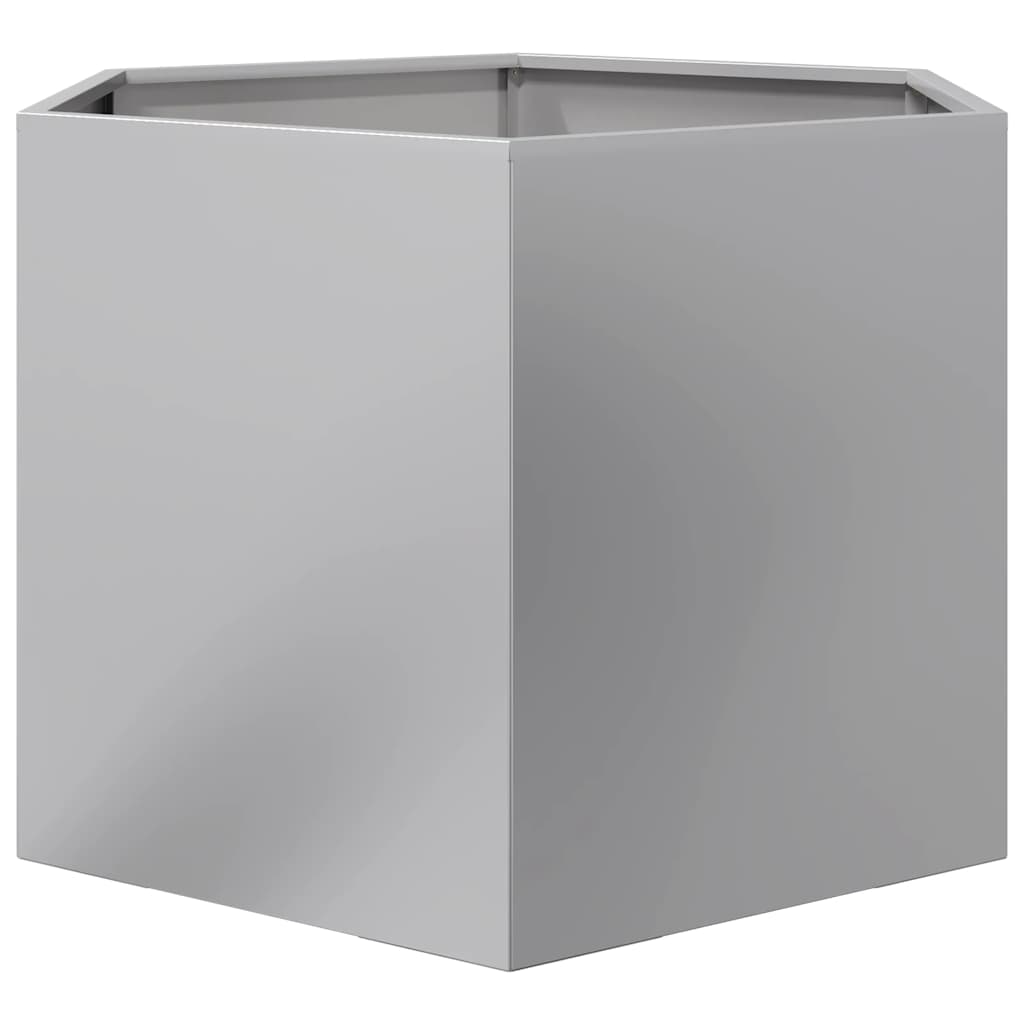plantekasse 69x60x45 cm sekskantet galvaniseret stål