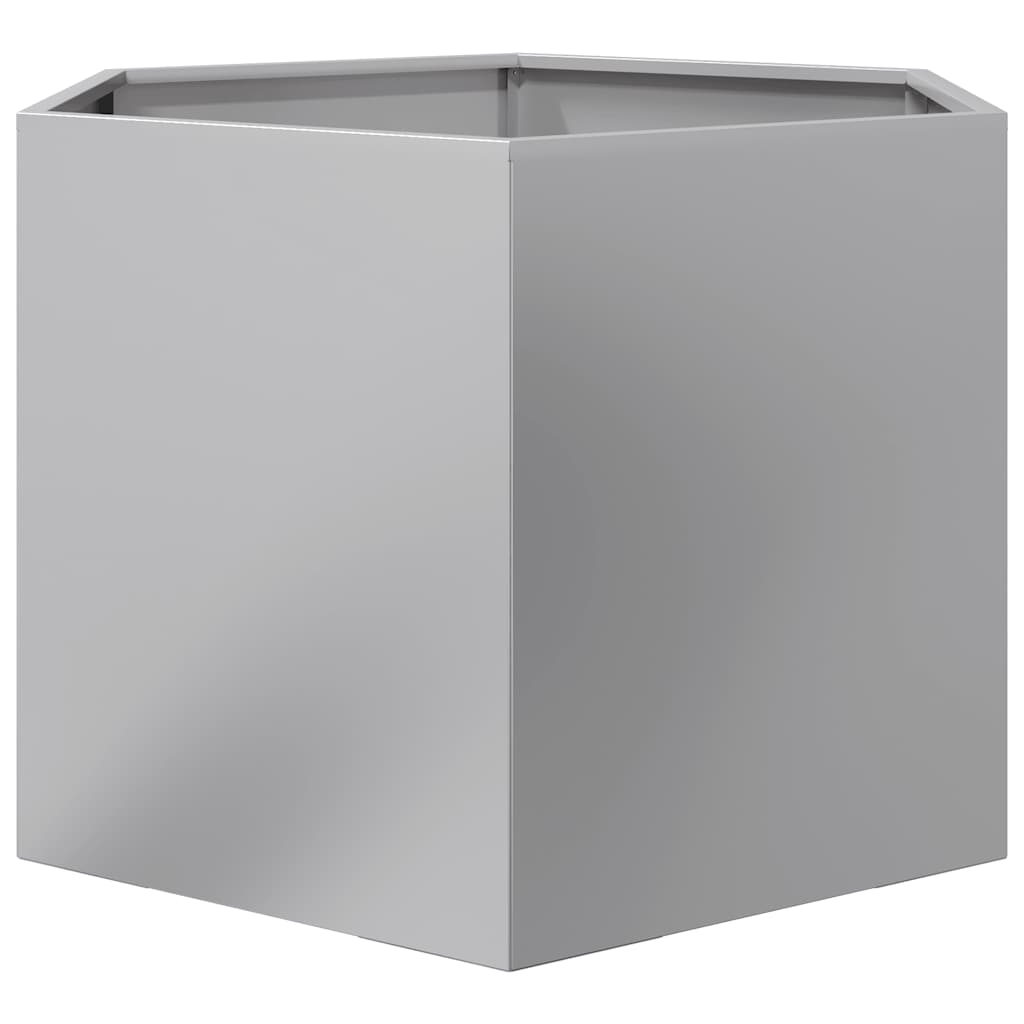 plantekasse 69x60x45 cm sekskantet galvaniseret stål