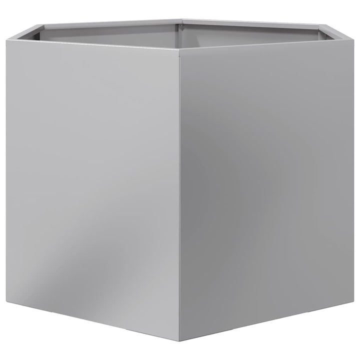 plantekasse 69x60x45 cm sekskantet galvaniseret stål
