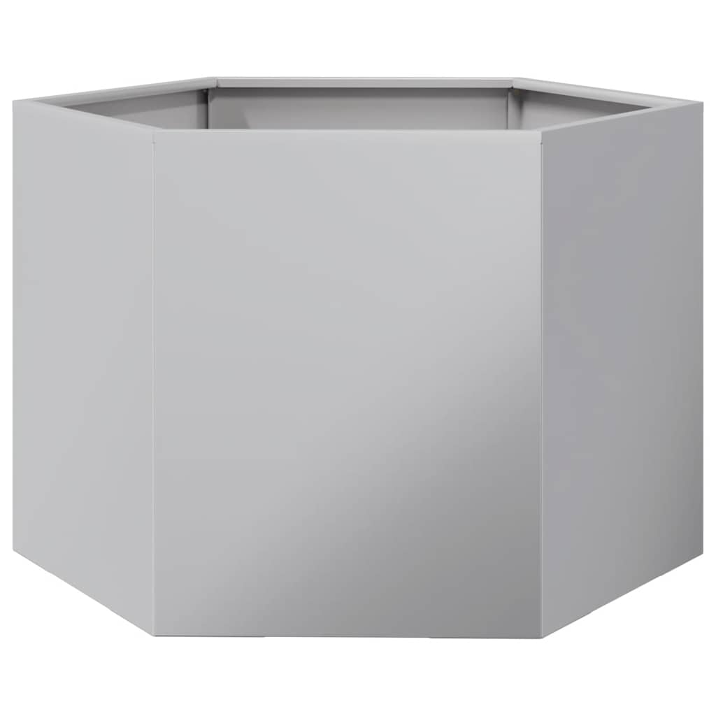 plantekasse 69x60x45 cm sekskantet galvaniseret stål