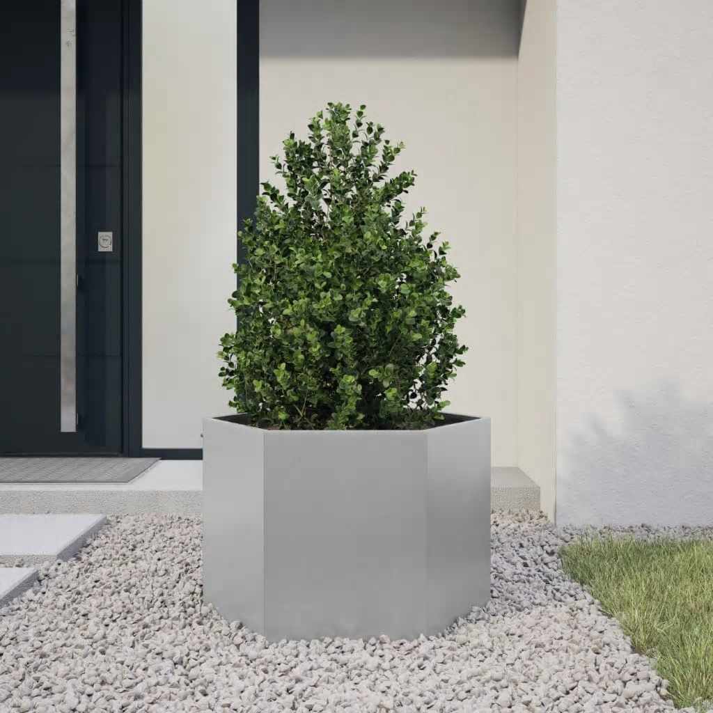 plantekasse 69x60x45 cm sekskantet galvaniseret stål