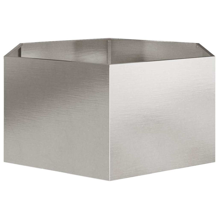 plantekrukke 104x90x45 cm sekskantet rustfrit stål