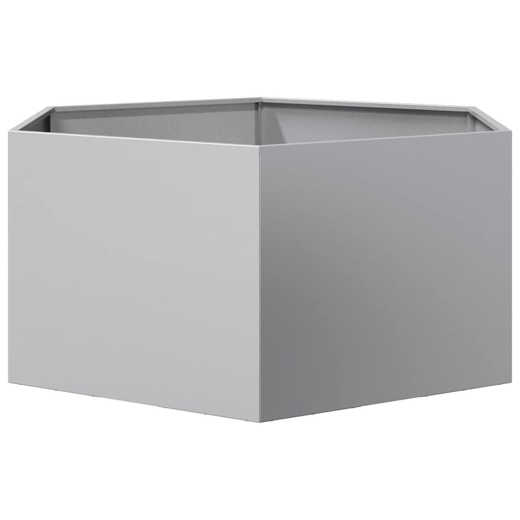 plantekasse 104x90x45 cm sekskantet galvaniseret stål
